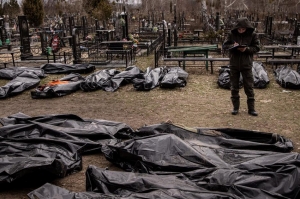 კიევის ოლქში რუსმა სამხედროებმა სულ მცირე 900 მშვიდობიანი მოქალაქე მოკლეს – პოლიცია