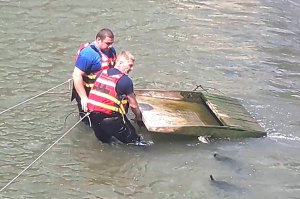 ბორჯომში მდინარე მტკვრიდან 19 ცალი თევზსაჭერი ხაფანგი ამოიღეს