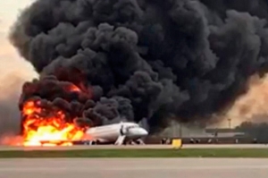 მოსკოვის აეროპორტში ავიაკატასტროფას 41 ადამიანი ემსხვერპლა