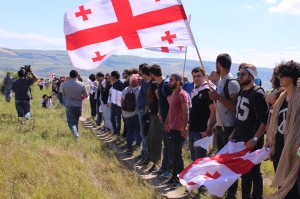 აქცია ბერშუეთში, საოკუპაციო ხაზთან. ივლისი, 2017.