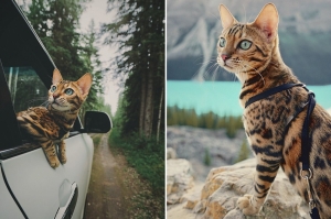 სუკი - პლანეტის ყველაზე ცნობილი მოგზაური კატა
