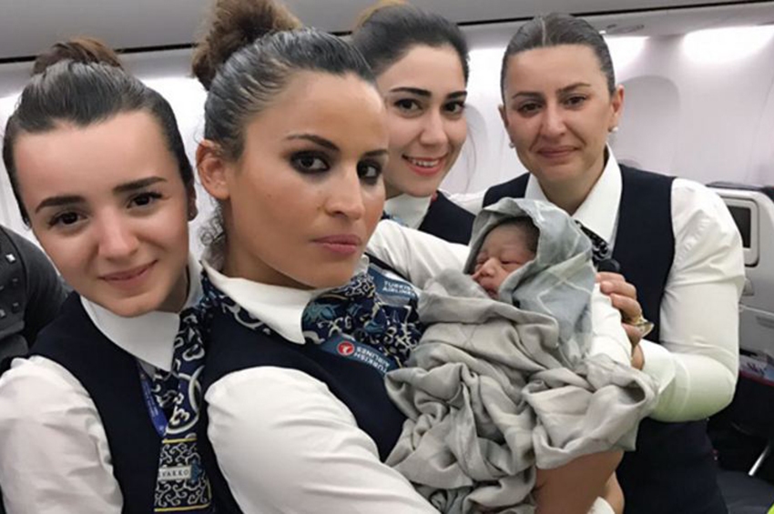 თურქეთის ავიახაზების თვითმფრინავში ბავშვი დაიბადა
